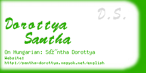 dorottya santha business card